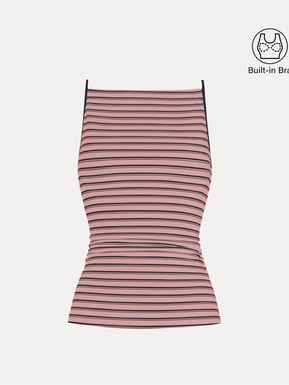 OGL new with tag Striped Pink Tank Top with Built-In Bra